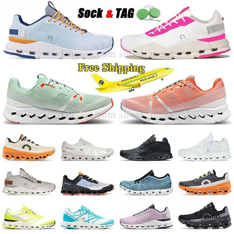 Women Bezpłatne buty do biegania 2024 NOWA Cloud 5 x3 nova Monster Runner Surfer Swift 3 reklamę All Black White Pink Puple Cloudmonster Cloudsstratus Sneaker Męs Tennis