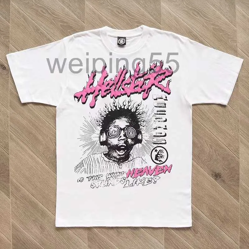 Mens T-shirts Hellstar Sound Like Heaven Tee Men Women Streetwear t Shirt High Quality 100% Casual Gothic Short Sleeve T-shirt J230509aqkq