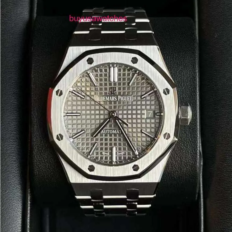 Machinery AP Wrist Watch Royal Oak Series 15450ST Precision Steel Gray dial Unisex Fashion Leisure Business Sports Mechanical Watch for Men and Women