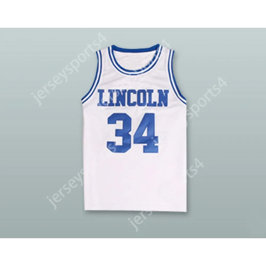 Niezwyczaje dowolne imię dowolna drużyna Jezus Shuttlesworth 34 Lincoln High School Basketball Jersey On ma grę Wszystkie zszyte rozmiar S M L XL XXL 3xl 4xl 5xl 6xl Najwyższej jakości