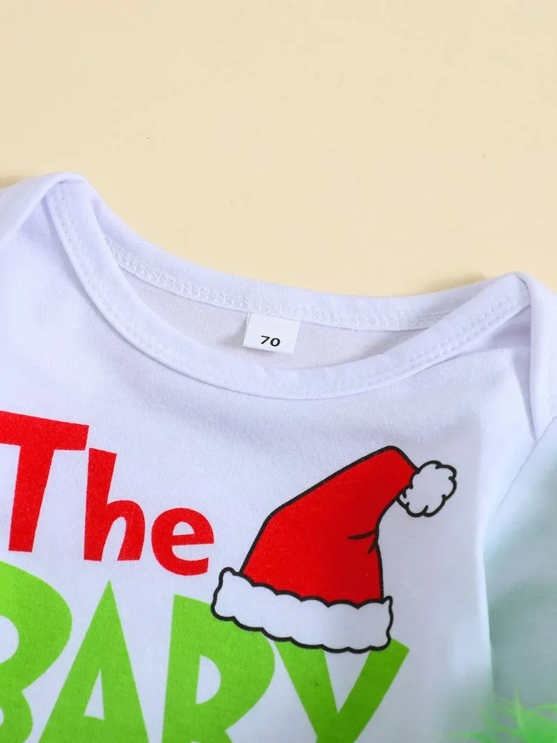 Kleidungssets Baby Jungen Weihnachtsoutfits Weihnachtsmann Kostüm Schneemann Rot Cosplay Mein erstes Outfit Festliche Verkleidung