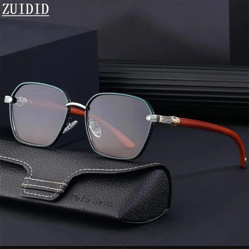 Drewniane okulary przeciwsłoneczne dla mężczyzn Vintage kobiety drewniane luksusowe okulary mody punkowe retro steampunk lunette de soleil homme 240322