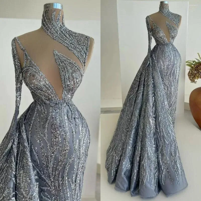 Sexy Lace Hollow V Collar Backless Evening Dress Sexy Lace Hollow V Collar Backless Evening Dress