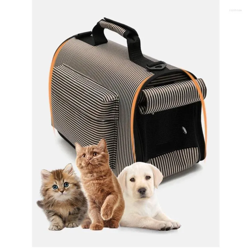 Portadores de gatos respirável saco de transporte de cães de estimação portátil filhote de cachorro viagem bolsa de ombro ao ar livre estilingue mochila para pequeno chihuahua