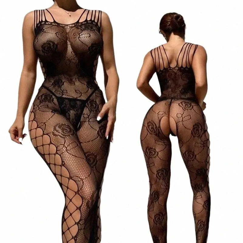 sexy con apertura sul cavallo bodystocking intimo donna crohl porno maniche teddy lingerie fetish tuta costumi erotici catsuit 73bT #