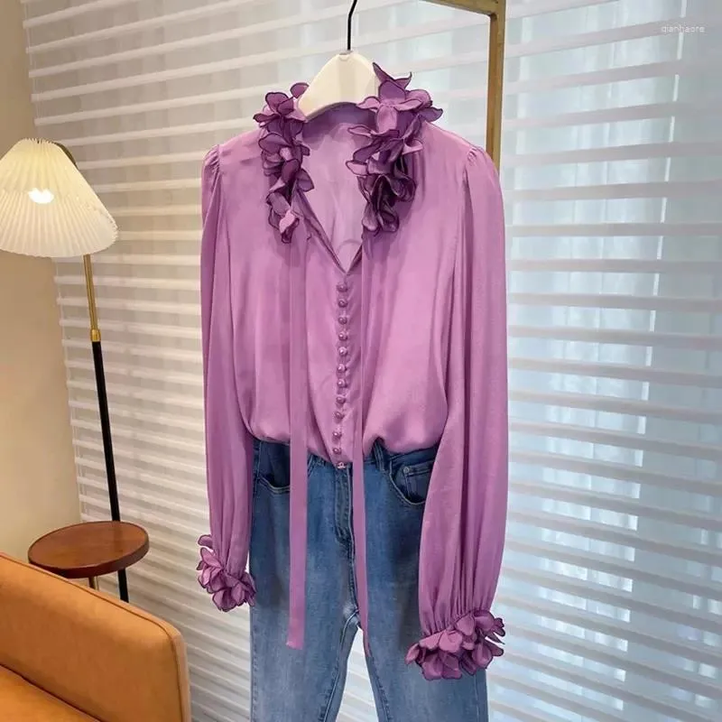 elegant purple blouse