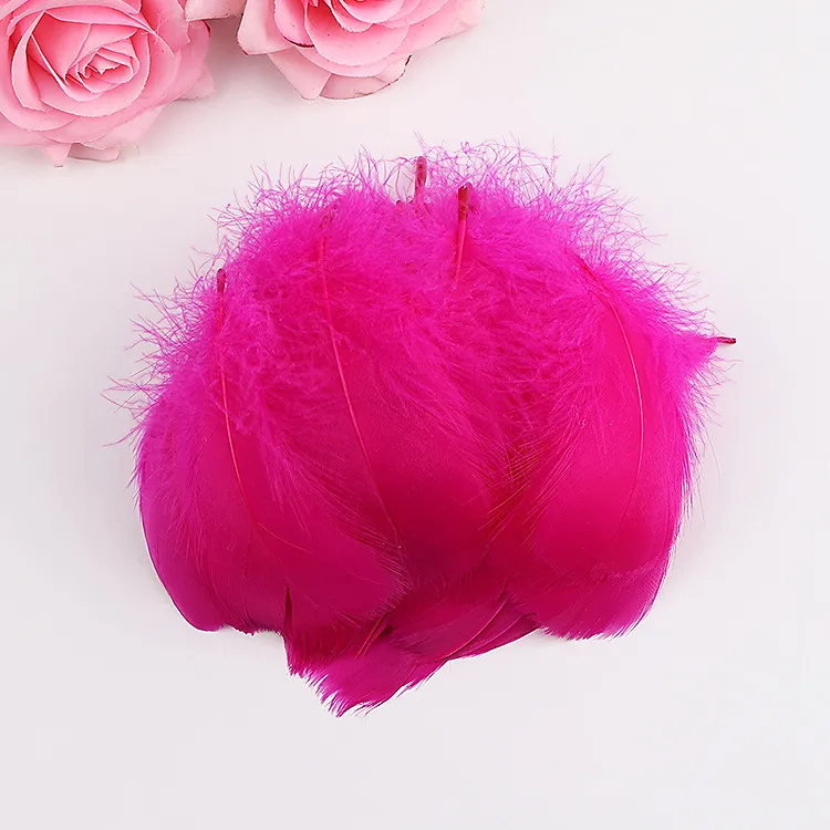 DIY Colored Turkey Feather For Crafts Fluffy Wedding Party Decoration Accessories 