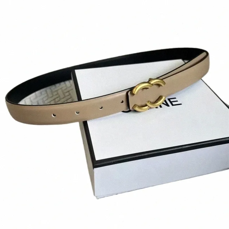 FI Designer Woman Belt Women Fi Belt 2,5 cm Bredd 6 Färger Ingen låda med Dr Shirt Woman S Belt K733#