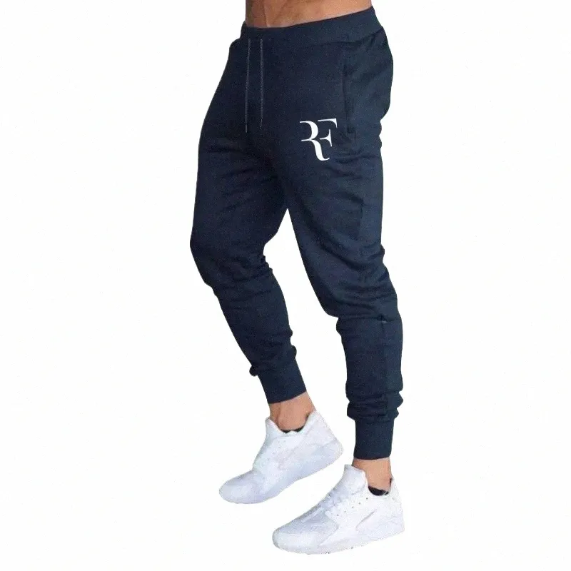 2024 Brevtryckt Autumn and Winter Fleece Men's byxor FI Drawstring Casual Pants Sweatpants Jogging Sports Pants J2ZG#