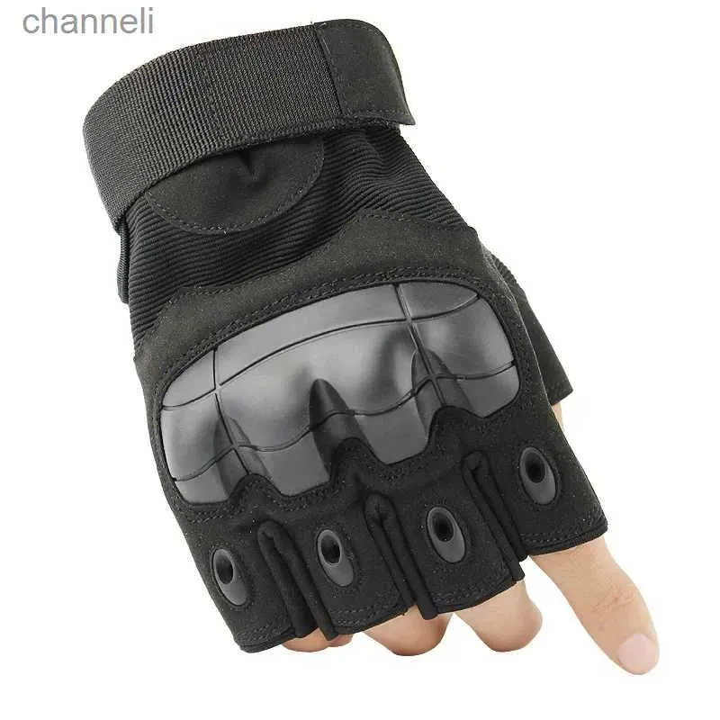 Tactical Gloves Outdoor Special Forces Half Finger Combat Adult Male Fighting Riding Gauntlets Protective Full YQ240328