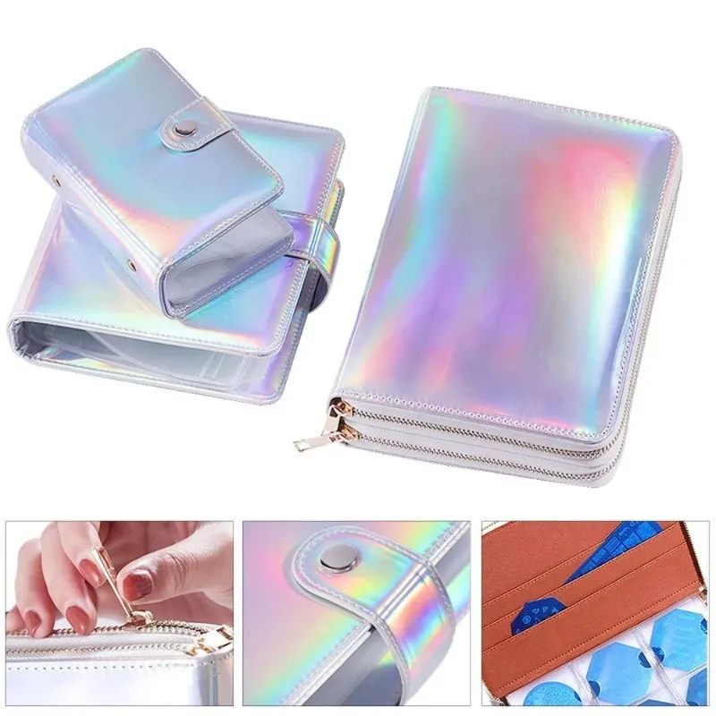 20/32 Slots Holographics Stempelplatte Fall Nail Art Stempel Karte Tasche Stahlplatte Album Stempelvorlage Aufbewahrungstasche