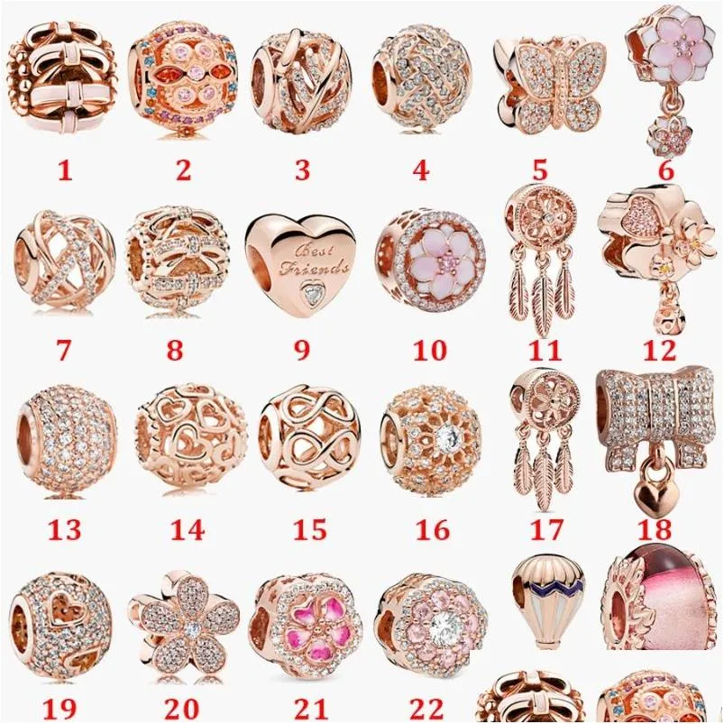 Zilver 925 Sterling Sier Fit Vrouwen Charms Armband Kralen Charm Rose Gold Balloon Hollow Galaxy String Veiligheidsketting Hanger Drop Deliv Otmoe