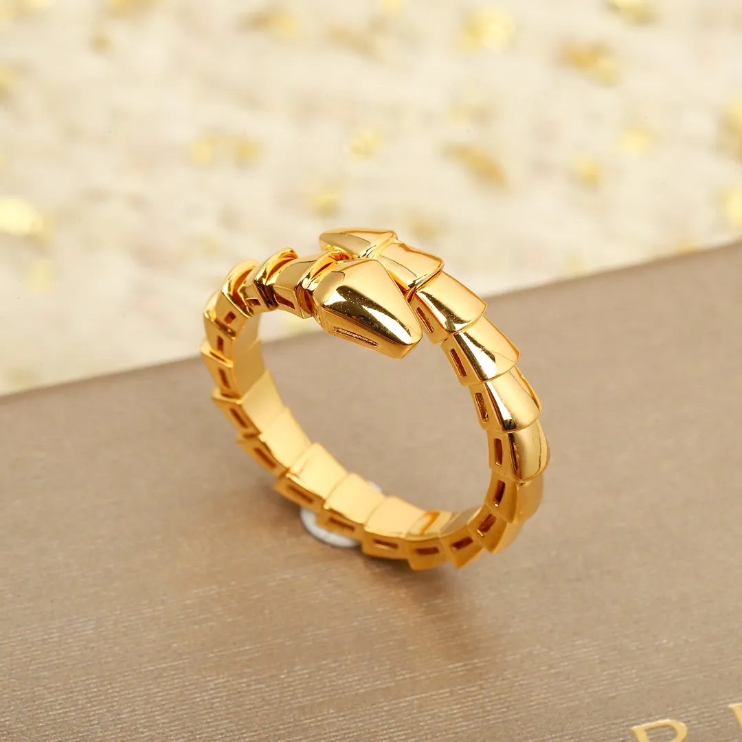 Anello di design di alta qualità Anello con diamanti alla moda per donna uomo galvanico classico oro rosa premium con scatola