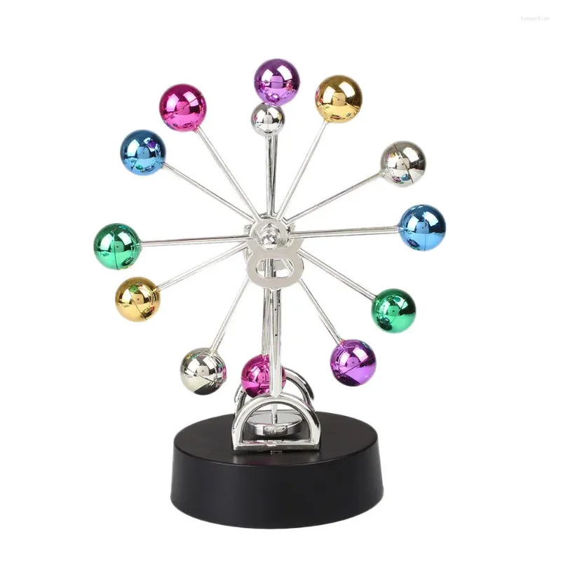 Kitchen Storage Magnetic Ferris Wheel Desk Decorations Balance Balls Motion Physics Science Toy Rotating