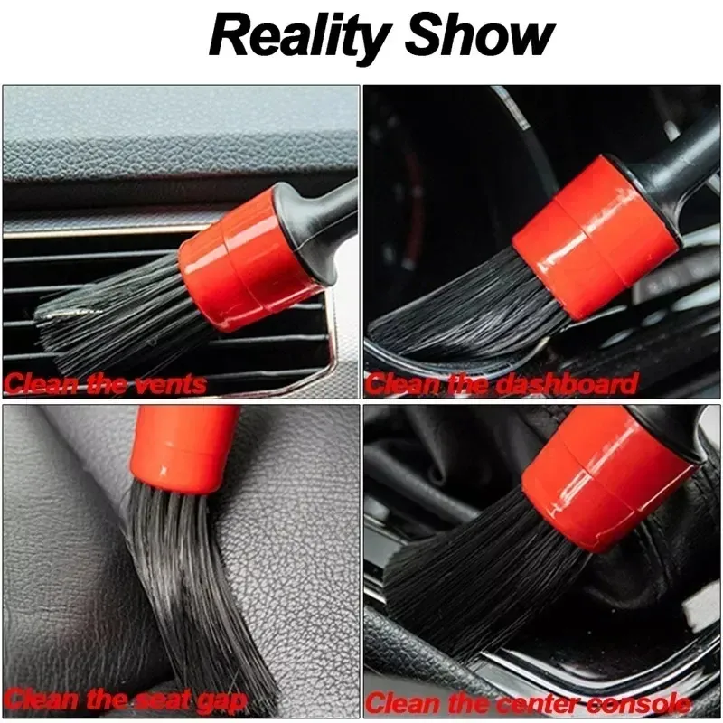 Detailing Brush Set Car Brushes Car Detailing Brush For Auto Cleaning Dashboard Air Outlet Wheel Wash Maintenance Tool