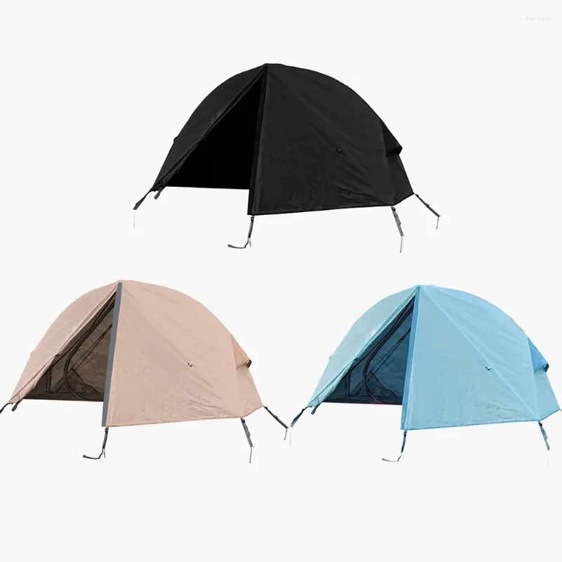 Tendas e abrigos camping barraca dobrável portátil ao ar livre fora do chão única pessoa à prova d'água usada com cama para caminhadas e viagens