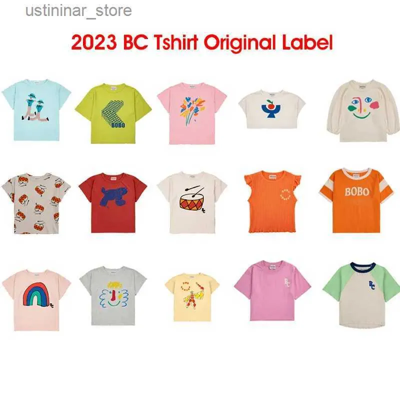 T-shirts garçons d'âge préscolaire T-shirt 2024 nouvel été enfants filles T-shirt BC mignon mode imprimé dessin animé haut coton T-shirt24328