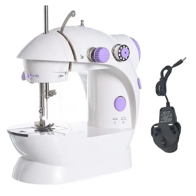 Machines Portable universal Electric Sewing Machines Mini Sewing Toys For Girls Ages 712 With Light Household Crafting Mending Craft Toy