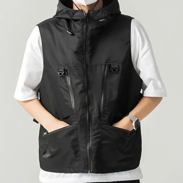 DHgate.com:Techwear Hip Hop Cargo Vest for Men, Multi-Pocket DHgate.com:Techwear Hip Hop Cargo Vest for Men, Multi-Pocket