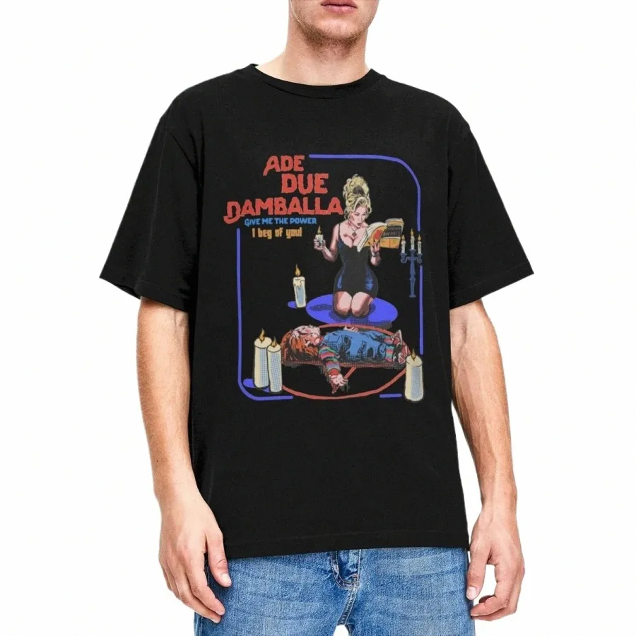 Ade Due Damballa Bride Of Chucky Männer Frauen T-Shirt Vintage Accories Lustige T-Shirts Kurzarm Rundhals T-Shirt 100% Cott e3U5 #