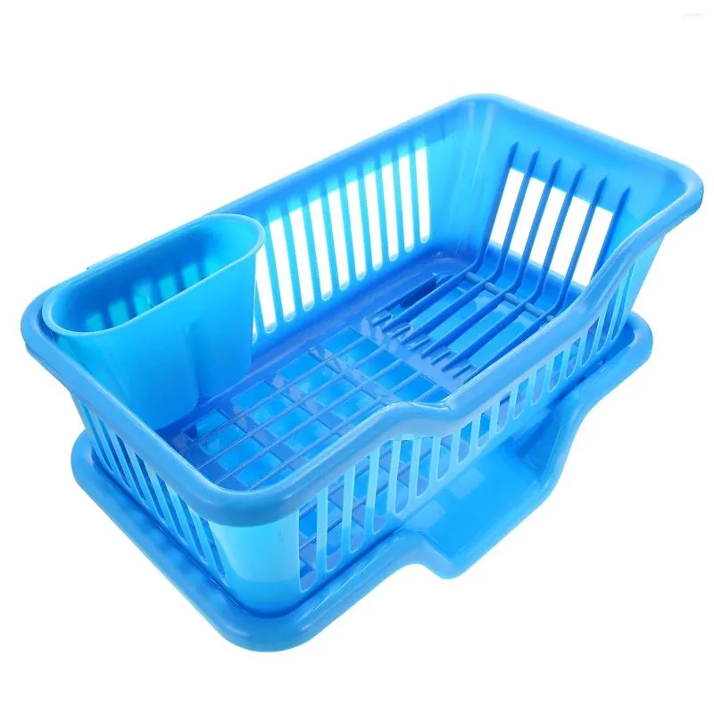 تخزين المطبخ صحن البلاستيك تجفيف الحامل حامل أدوات المائدة مياه الصرف الصحي