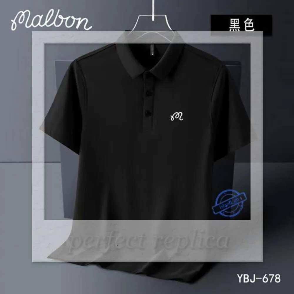 Malbon Mens Tshirts Summer Embroidered Malbon Golf Polo Shirt Men High Quality Mens Short Sleeve Breathable Quick Drying Top Business 302
