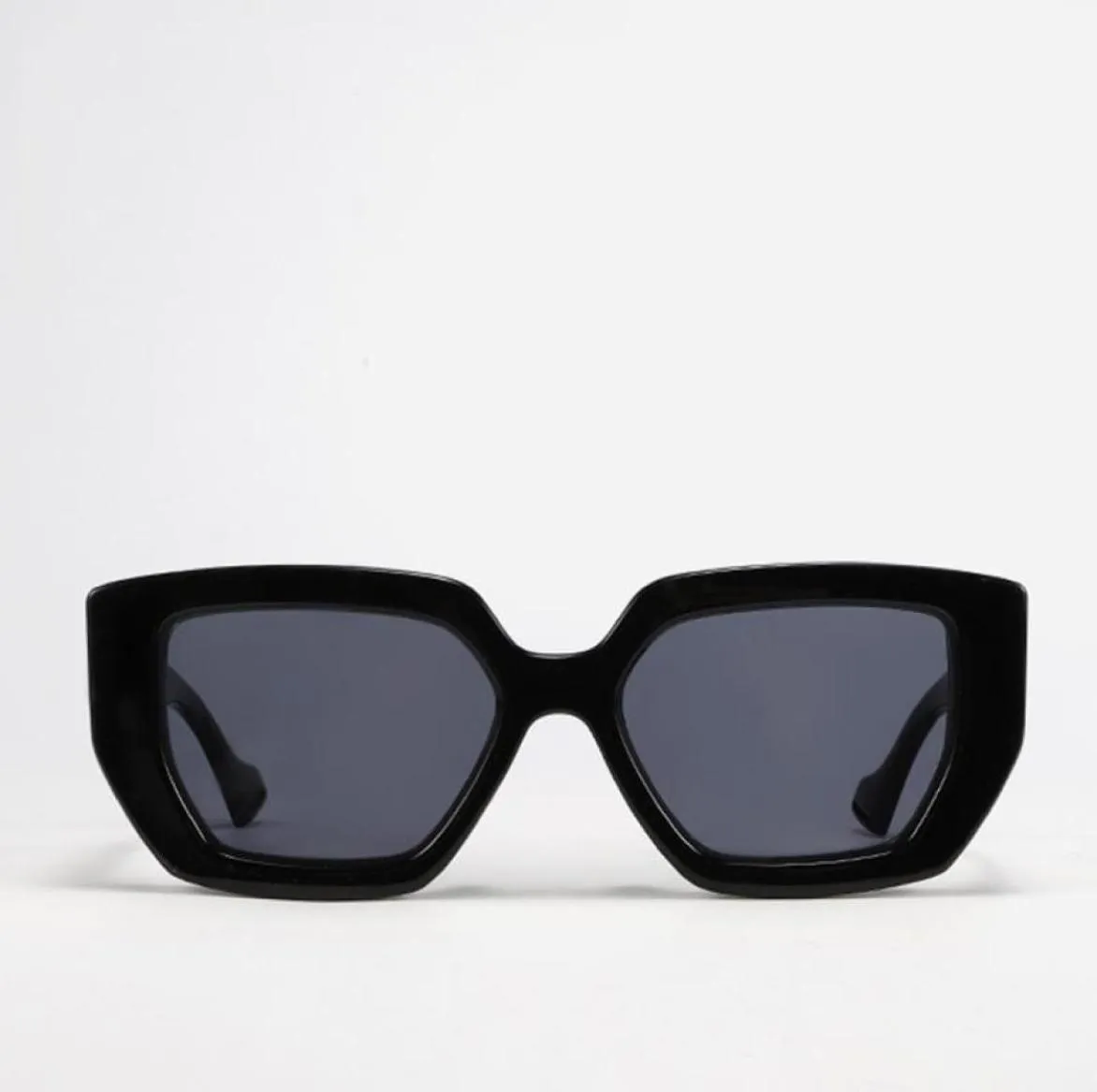 GESEN lunettes de soleil carrées irrégulières hommes Milan Fashion Week 2021 marque de luxe marque célébrité nuances monture épaisse lunettes UV4001582474