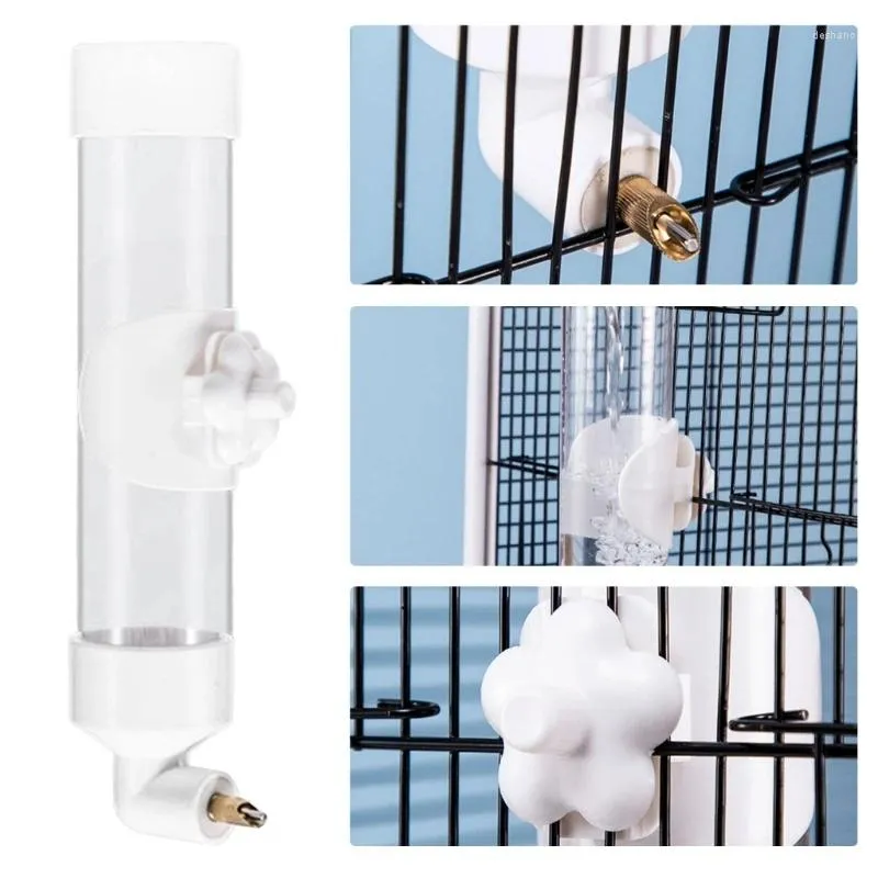Autres fournitures d'oiseaux Bouteille d'eau pour petits animaux Bouteilles de perroquets de remplissage sans goutte à goutte pour cage