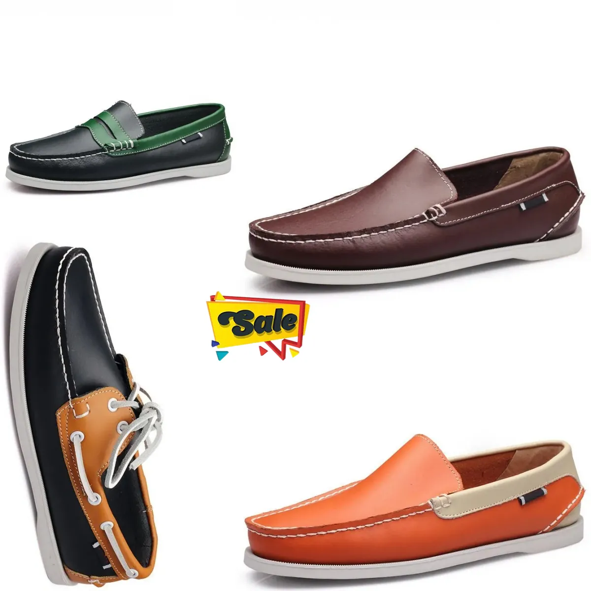 Modes Positif Résistant Différents styles disponibles Chaussures pour hommes Chaussures de voile Chaussures décontractées Baskets de créateurs en cuir Baskets GAI