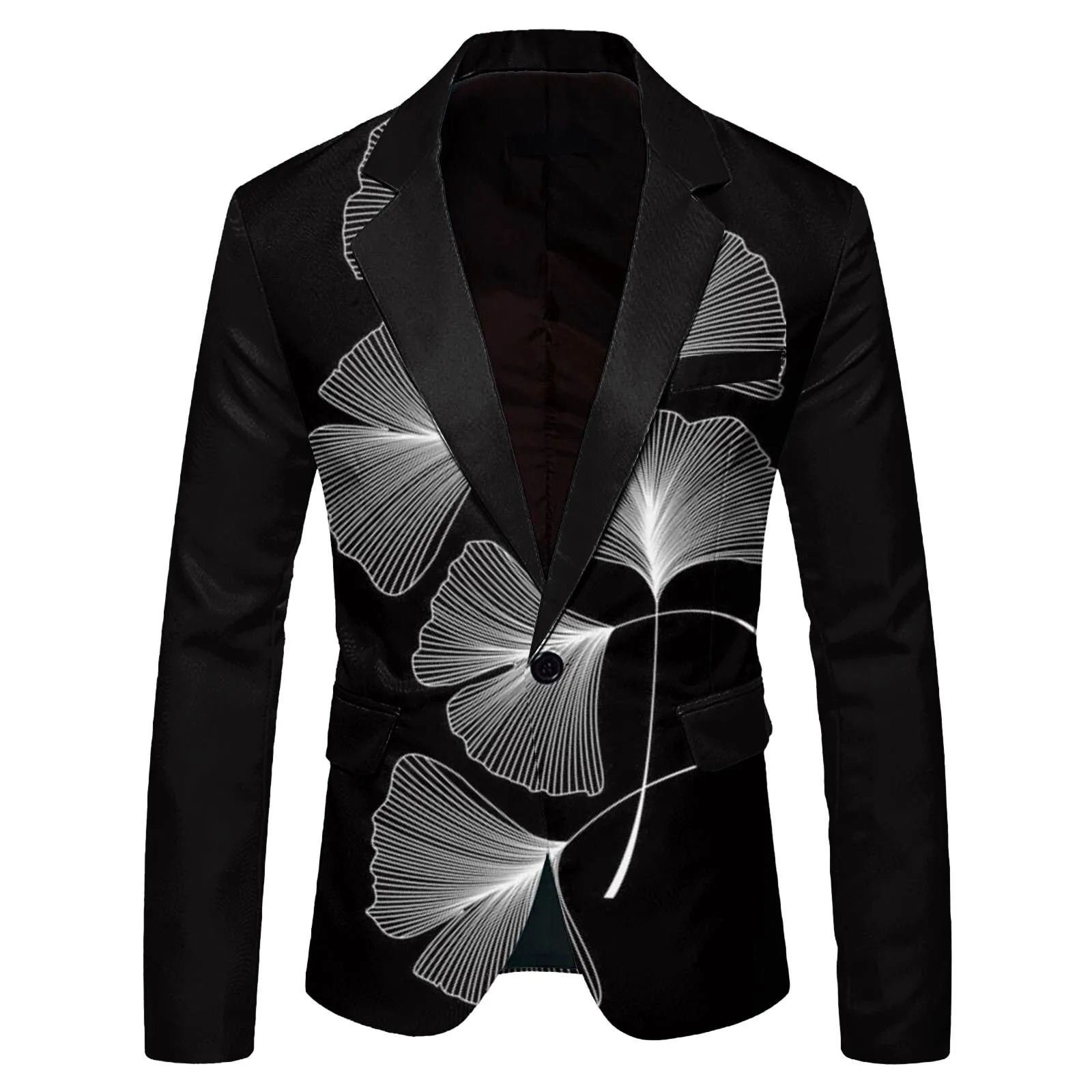 Mejor Precio En A Granel Costume Pour Hommes Blazer Imprime Papillon Veste Spectacle Sur Scene Diner Bar Danse Casual Hommes Blazer Manteaux Steampunk Luxe Homme Veste Costume C2LV Envio Gratuito