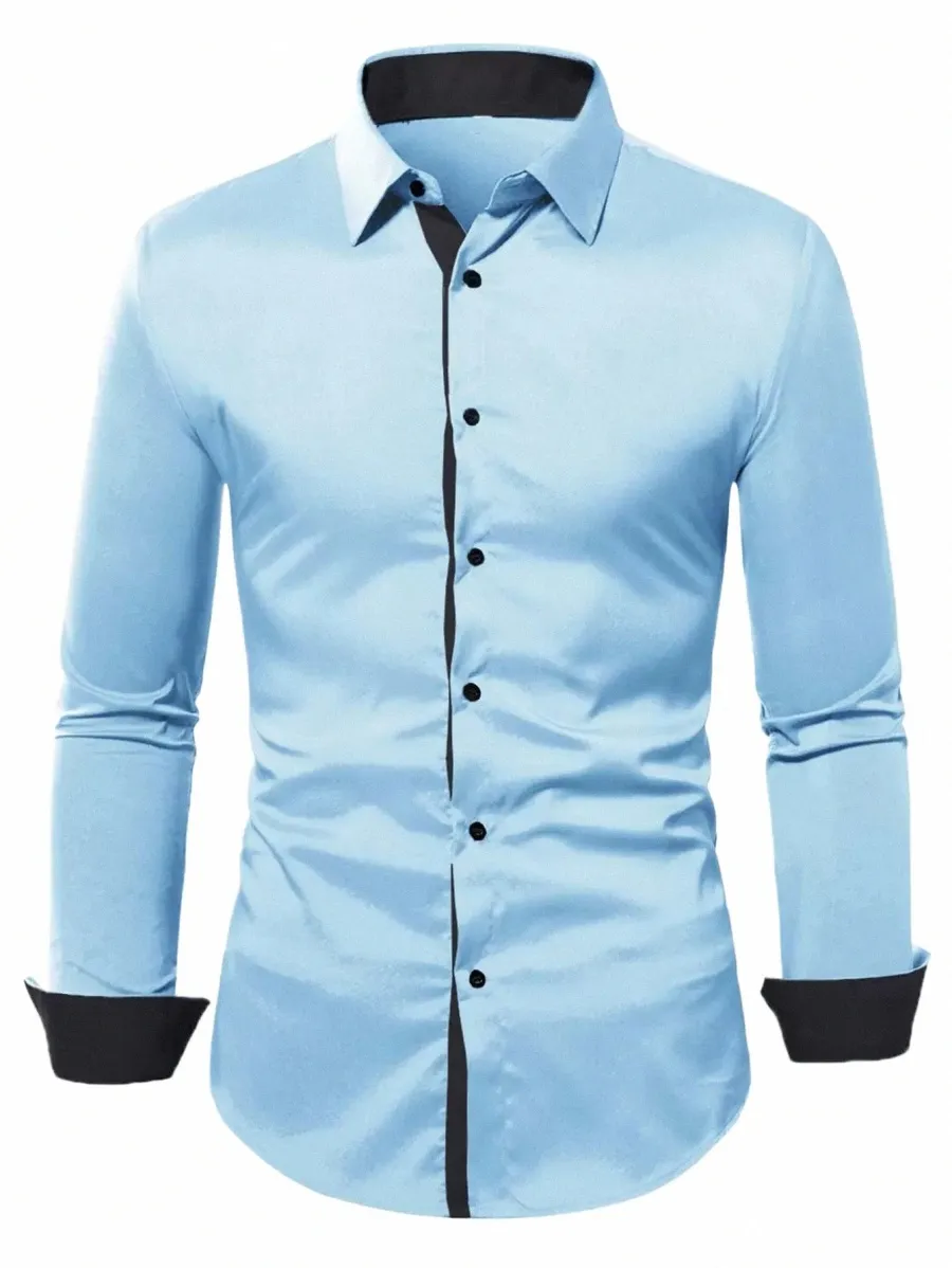 2023 Autumn Solid Men koszulka worka LG Tlee Butt Hawaiian 100% Cott Linen Shirt for Men Blouse Camisa Masculina Streetwear Z5yo#