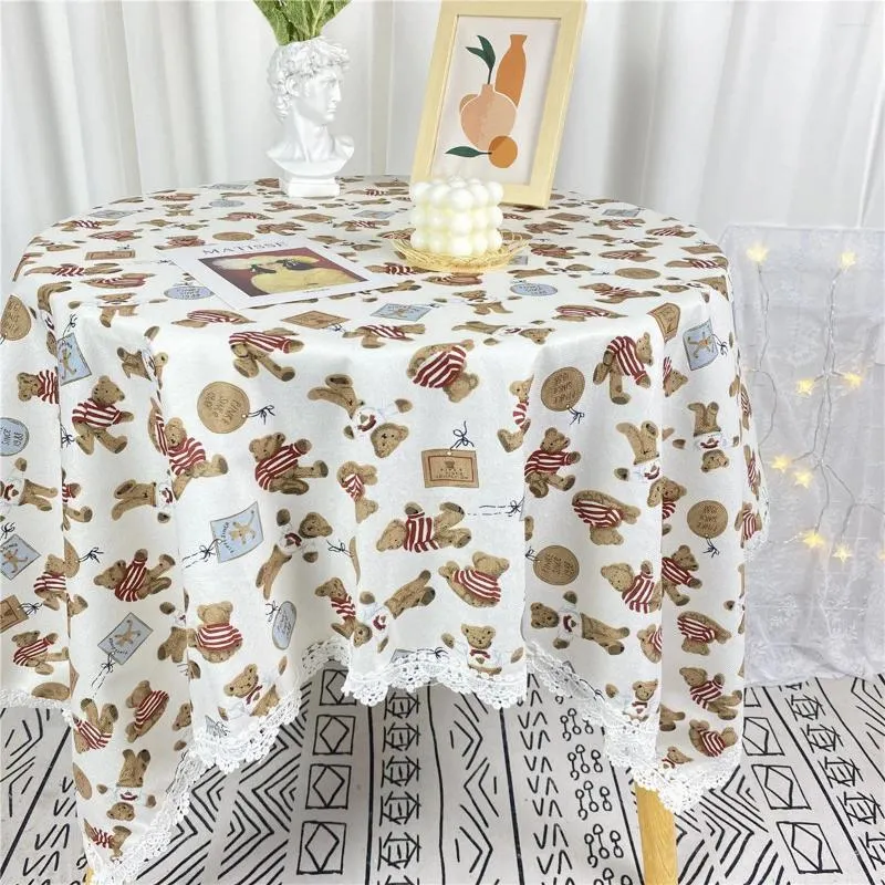 Nappe de dentelle de table en tissu en Velvet Floral Vintage Pastoral Book J2676