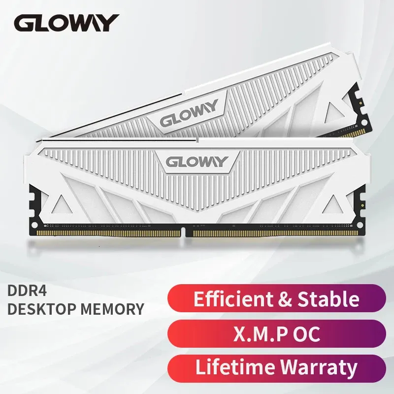 GLOWAY MEMORIA RAM DDR4 16GB 3200MHz 32GB 8GBX2 16GBX2 DECKTOP SWEOTSH MEMORY FÖR DATOR 240314