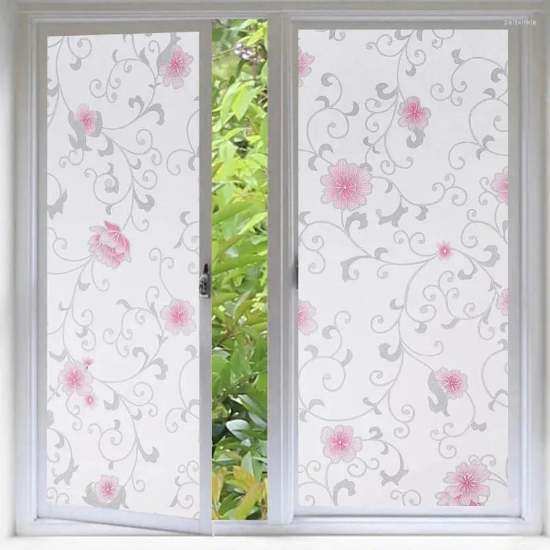 Window Stickers Privacy Film Frosted Glass For Door avtagbar klingor ogenomskinlig hemdekorativ