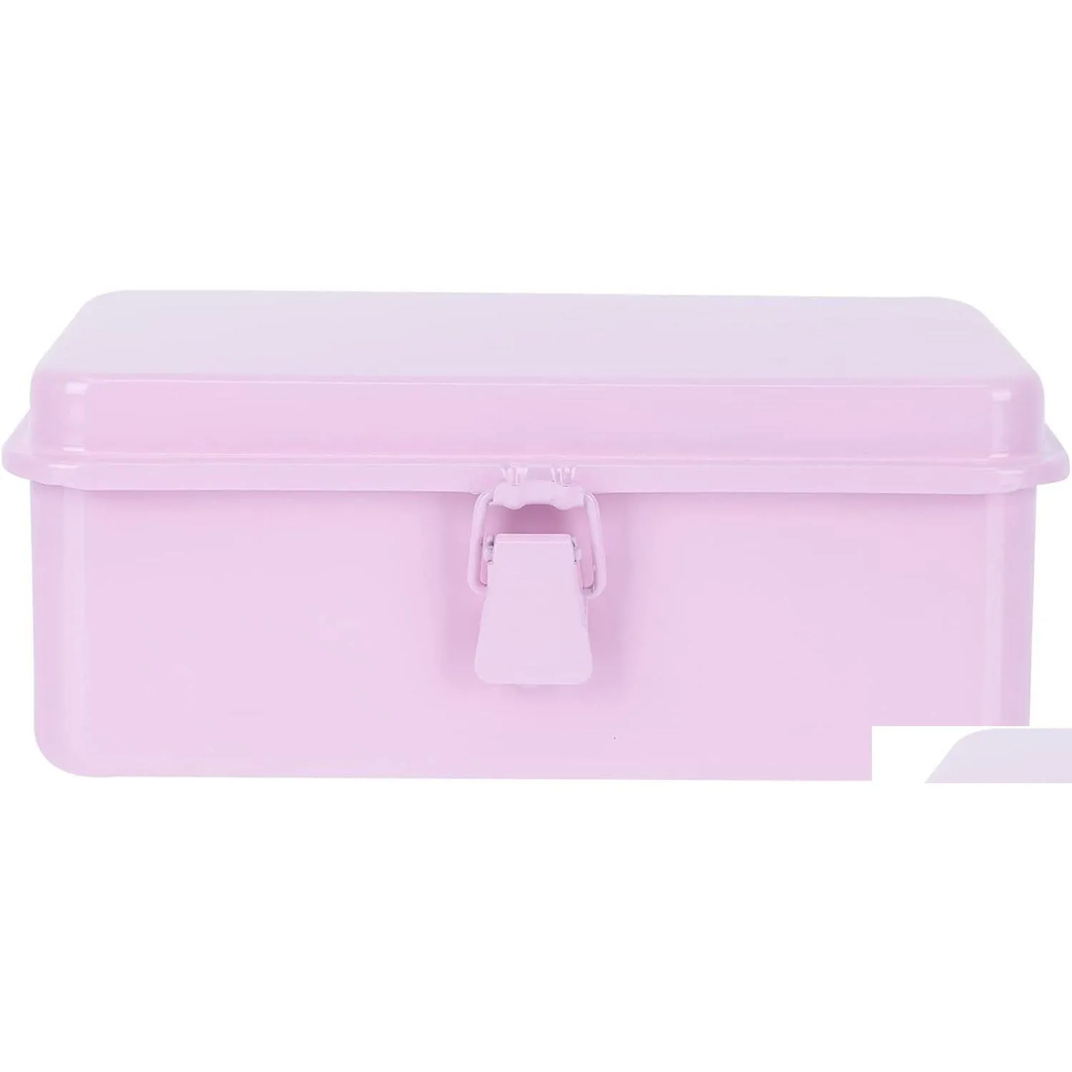 Other Household Sundries 1Pc Box Snack Metal Nesting Tins Der Storage Rack Trash Simple Holder Container Hinge Tray Mini Hinges Rec Dr Otkjt