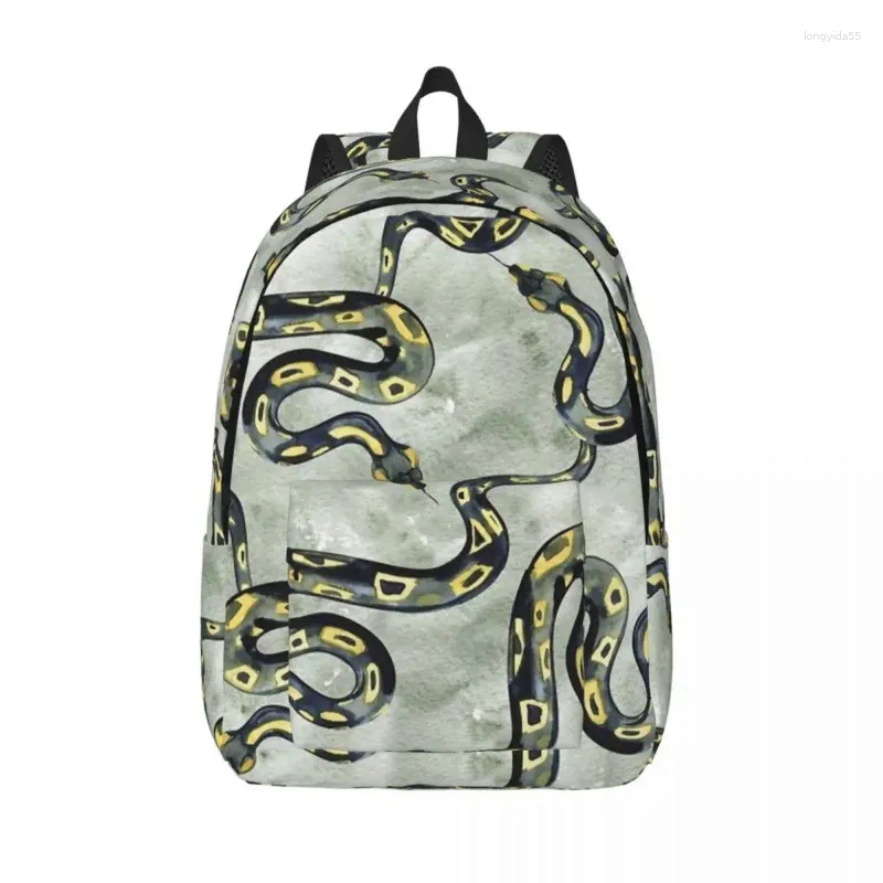 Förvaringspåsar Snake Lover Ryggsäck för dagis Primärskolestudent Bookbag Boy Girl Kids Canvas Daypack Lightweight