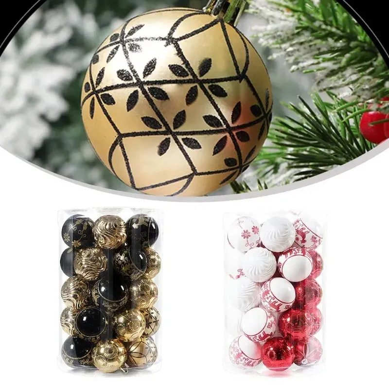 6cm Noel Ball Noel Dekorasyon Pinecone Noel Navidad Yeni Yıl 2023 Dekor Aksesuar