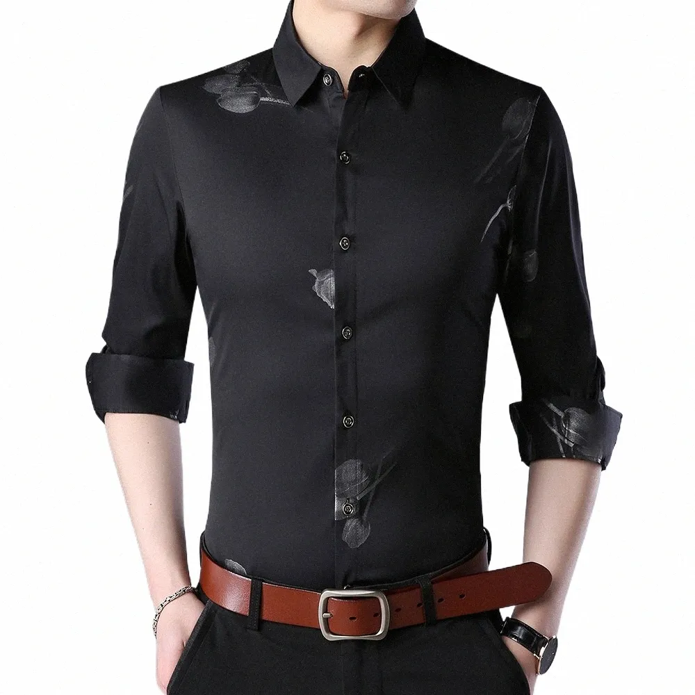 2023 جودة عالية القمصان الرجالية للرجال ملابس الملابس الكورية fi