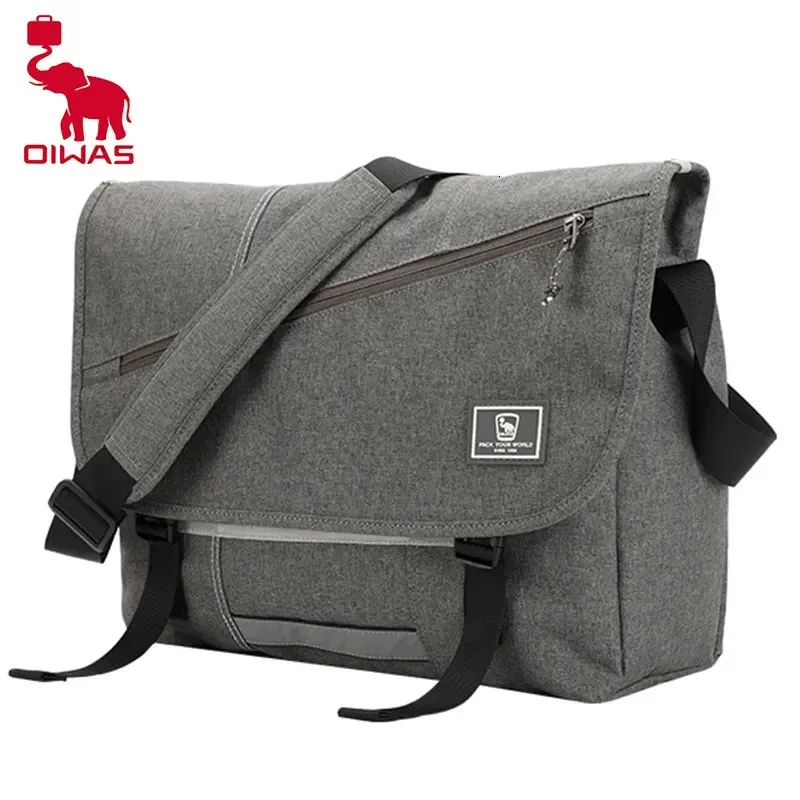 OIWAS 15-дюймовый ноутбук, мужская сумка-мессенджер, модная дорожная сумка на ремне, мужской парусиновый портфель, мужской рюкзак через плечо для подростков 240313