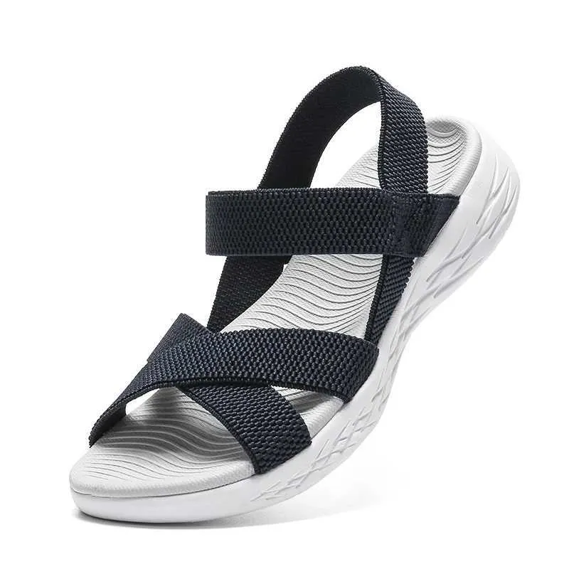 Sandaler Kvinnor Vandring Sandaler Bekväm med elastisk webbing lämplig för utomhuspromenader på sportstränder H24032821ox