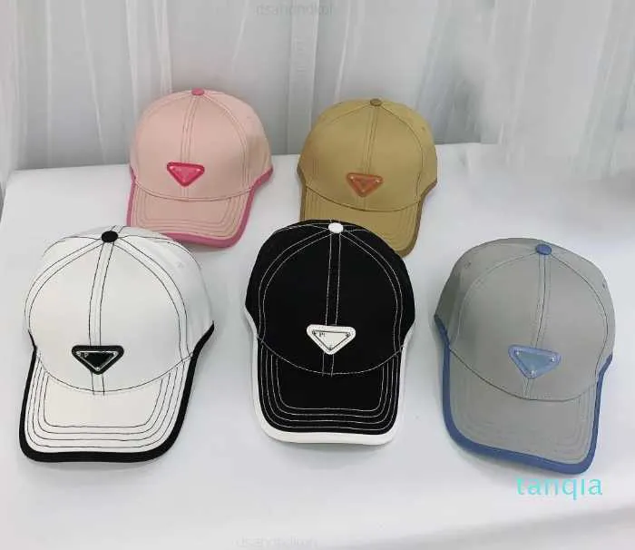 Designer Bucket Hat for Mens Womens Brand P Triangle Letter Ball Caps 4 Seasons Adjustable Luxury Sports Baseball Hats Cap Binding Sun Hats