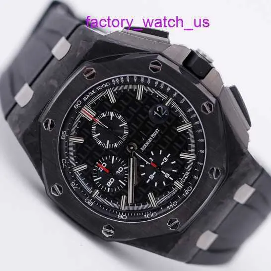 Наручные часы Iconic AP Royal Oak Offshore 26400AU Мужские часы Черное керамическое кольцо из кованого карбона Автоматические механизмы Швейцарские спортивные часы Всемирно известные часы