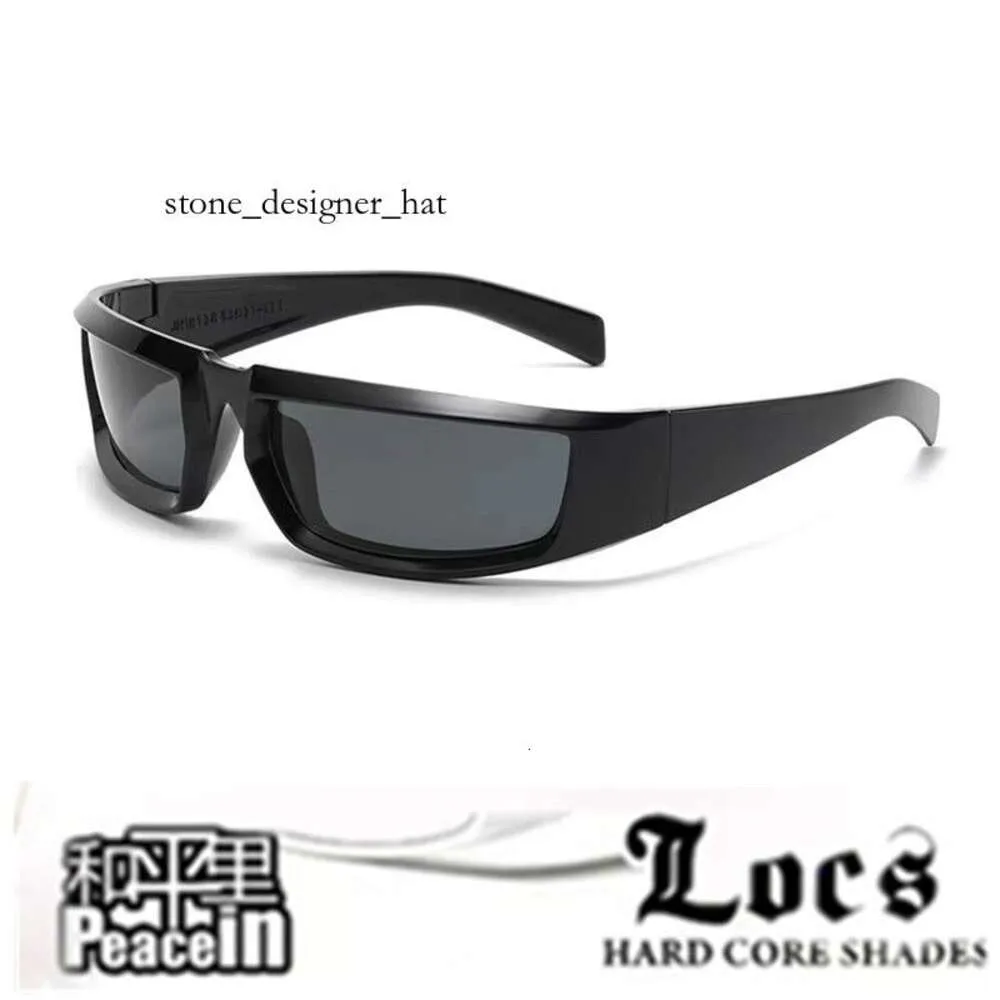 LOCS Lunettes de soleil style américain Chicago Gangsta West Coast Gangster Hiphop Rap Tough Guy Lunettes de soleil moto Lunettes de soleil mode 4295