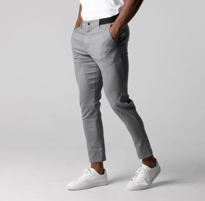 Grey Dress Pants With Running Shoes Suit Formal Pants With Shoes
