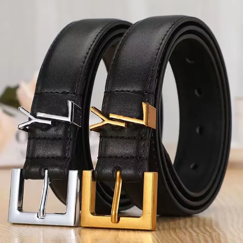 Luxurys Deingers Tendance Lettre Ceinture Loisirs Mode All-Match Véritable Cuir avec Femmes et Hommes Rétro Décoration Boucle Boucle Ceintures 230h