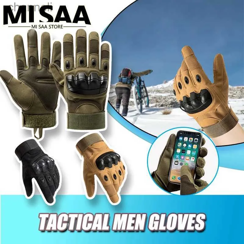 Tactical Gloves Outdoor Sports Motorcycle Fan Cycling Sport Training Non-slip Fitness YQ240328