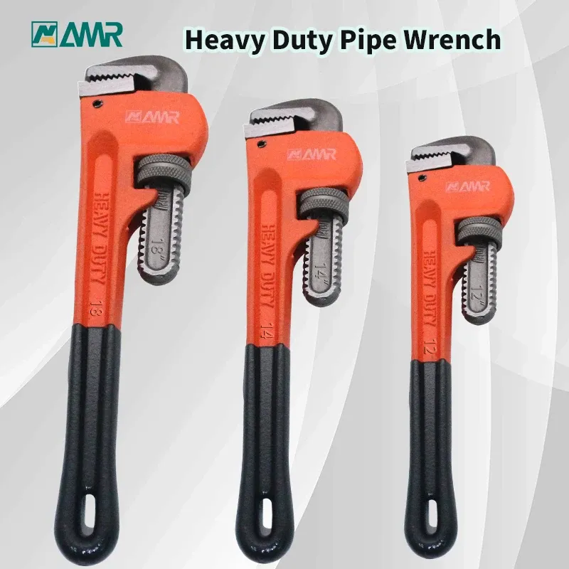 Openers Heavy Duty Straight Pipe Wrench 8/10/12/14/18 Inch Plumbing Installation Pliers Spanner Universal Large Opening Adjustable Clamp
