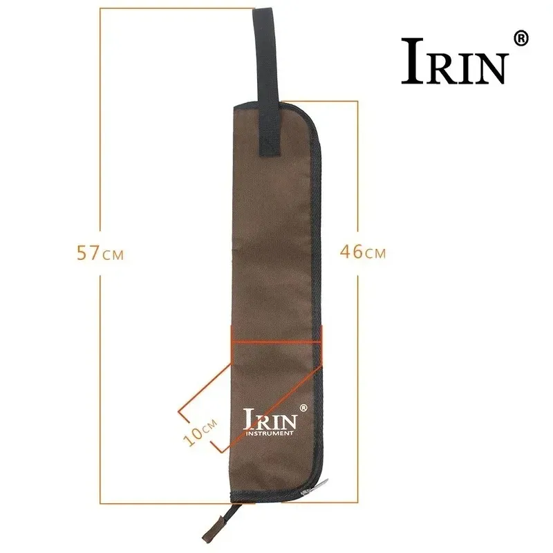 Sac pour baguettes de tambour, étui résistant à l'eau 600D avec sangle de transport pour baguettes, accessoires d'instruments de batterie à Percussion, sac pour baguettes