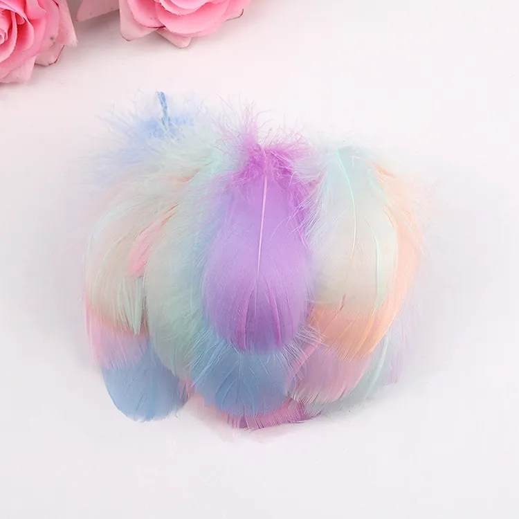 DIY Colored Turkey Feather For Crafts Fluffy Wedding Party Decoration Accessories 