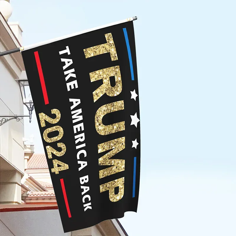 90*150cm Trump Campaign Flags Banner 2024 U.S. Presidential Take America Back Election Flag